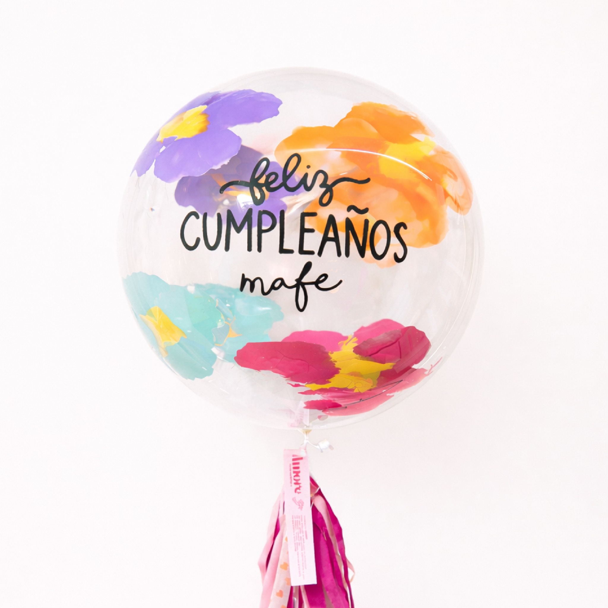 Globo Burbuja Florecitas